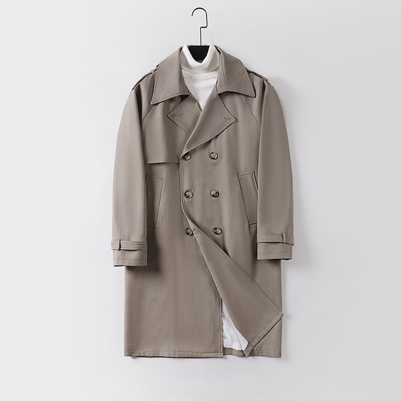 Men's Long Coat Mune Fashion