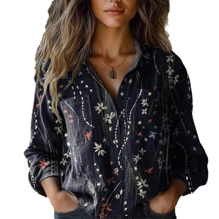 Ladies Stylish Blouse with Paisley Pattern Mune Fashion