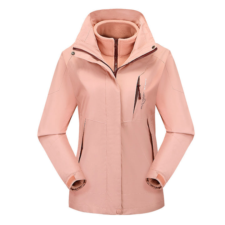 Women's Three-Piece Softshell Functional Jacket with Removable Fleece Inner Layer Mune Fashion