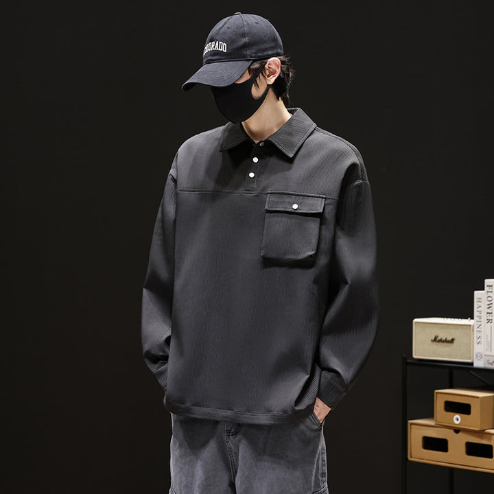 Men's Urban Polo Shirt with Full Zip