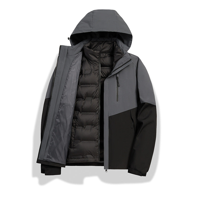 Men's Convertible Winter Jacket with Removable Quilted Lining Mune Fashion
