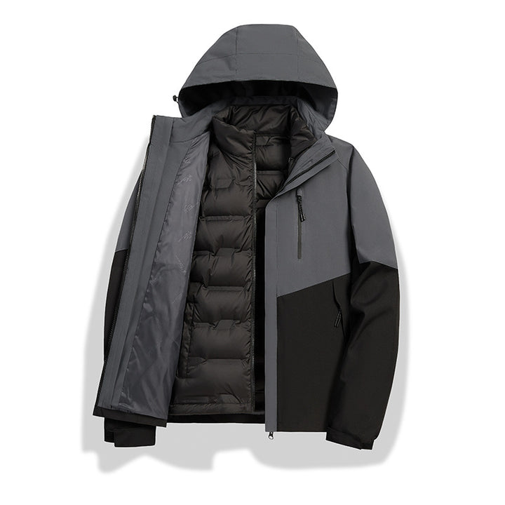 Men's Convertible Winter Jacket with Removable Quilted Lining Mune Fashion