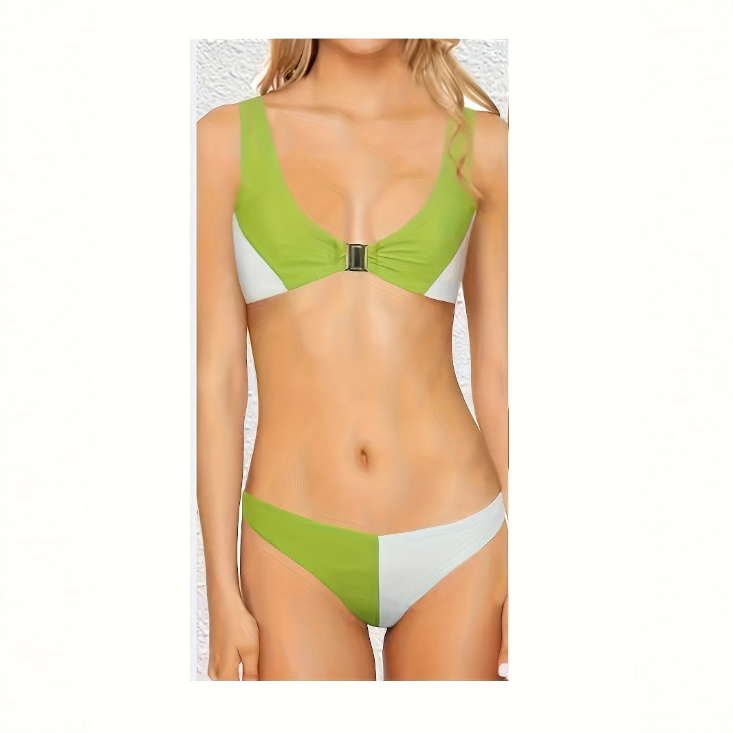 Women's bikinis with deep V-neck and narrow straps Mune Fashion
