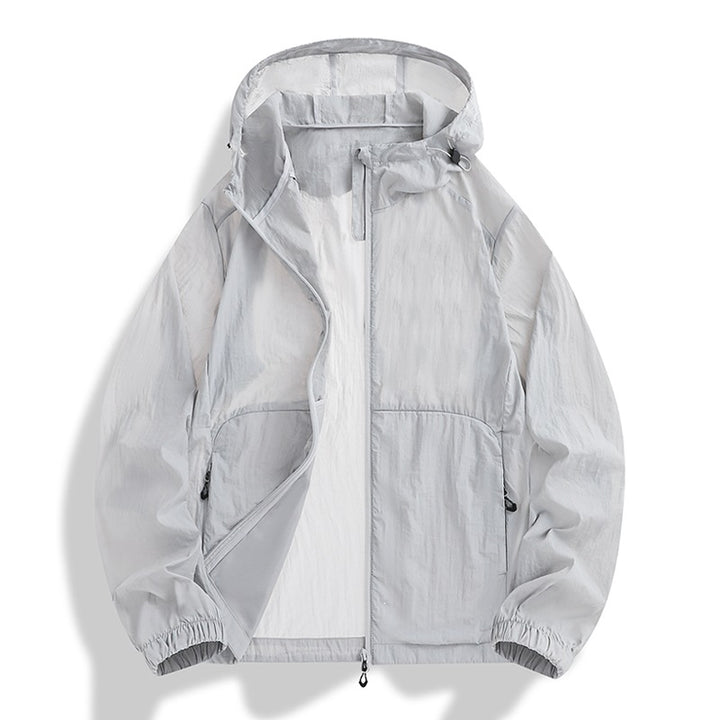 Men's Lightweight Outdoor Jacket with Adjustable Hood Mune Fashion