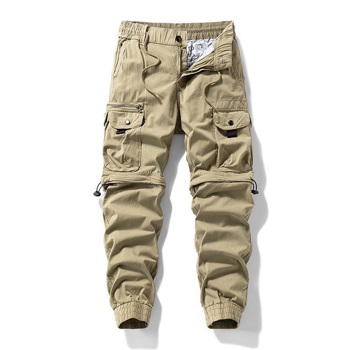 Herren Cargo-Jogginghose im Utility-Stil mit Elastikbund, Kordelzug und Multifachtaschen Mune Fashion