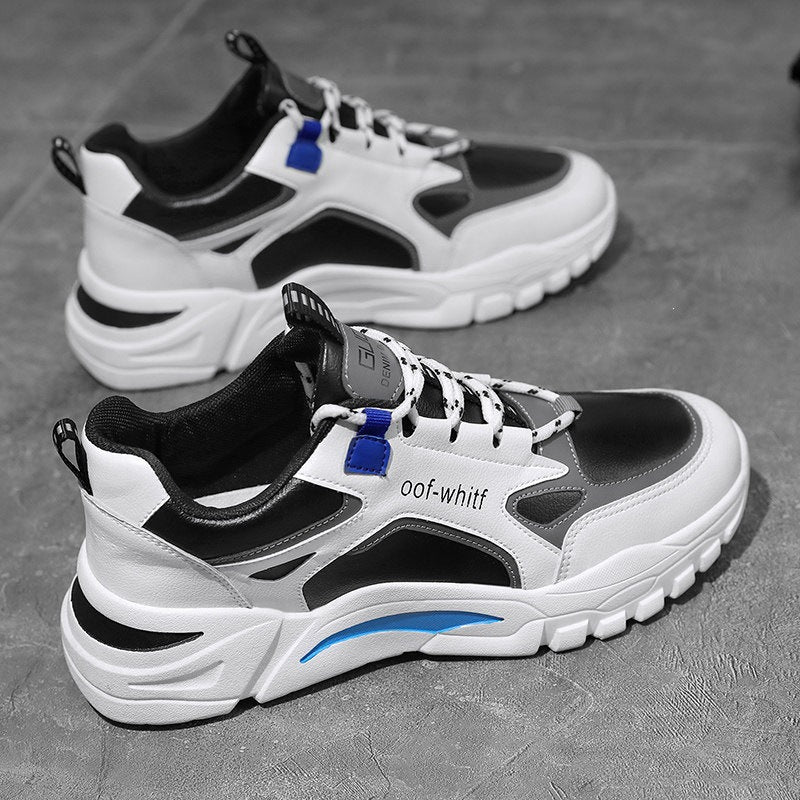 Men's Sporty Sneakers with Durable Upper Material Mune Fashion