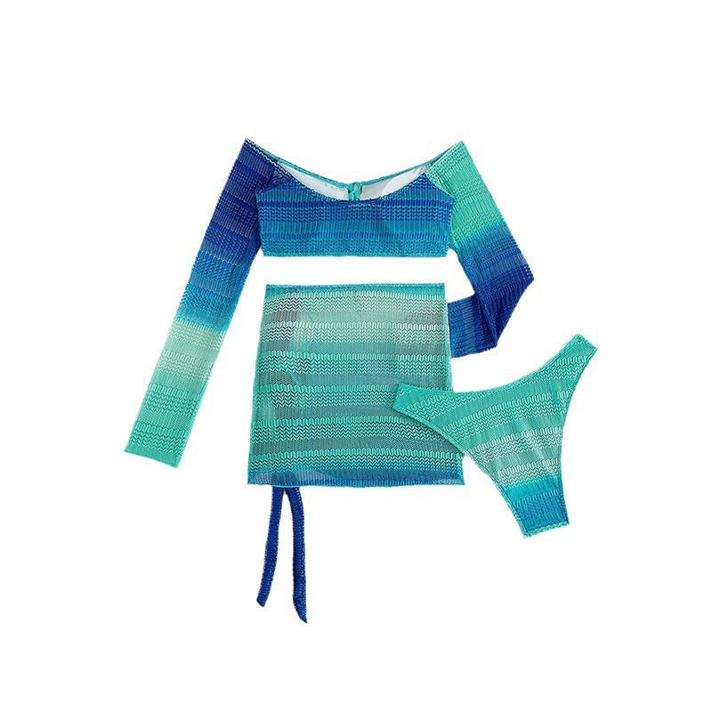 Women's Off-Shoulder Swim Top with Ruffles and Ties Mune Fashion