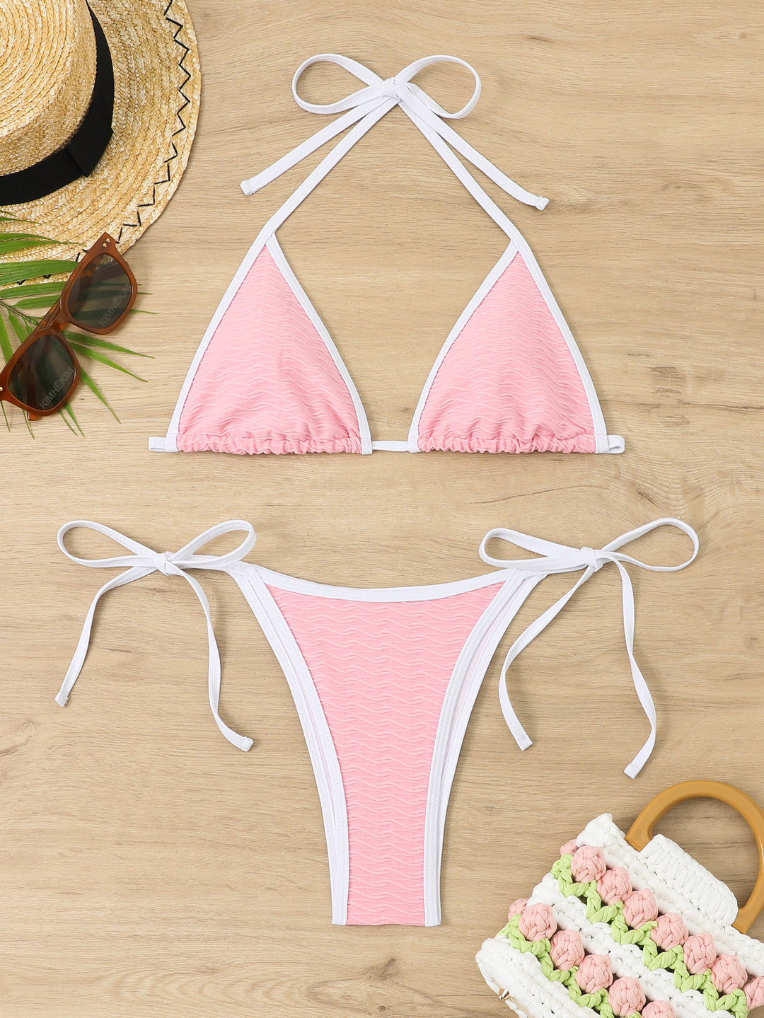 Ladies Triangle Bikini Set Mune Fashion