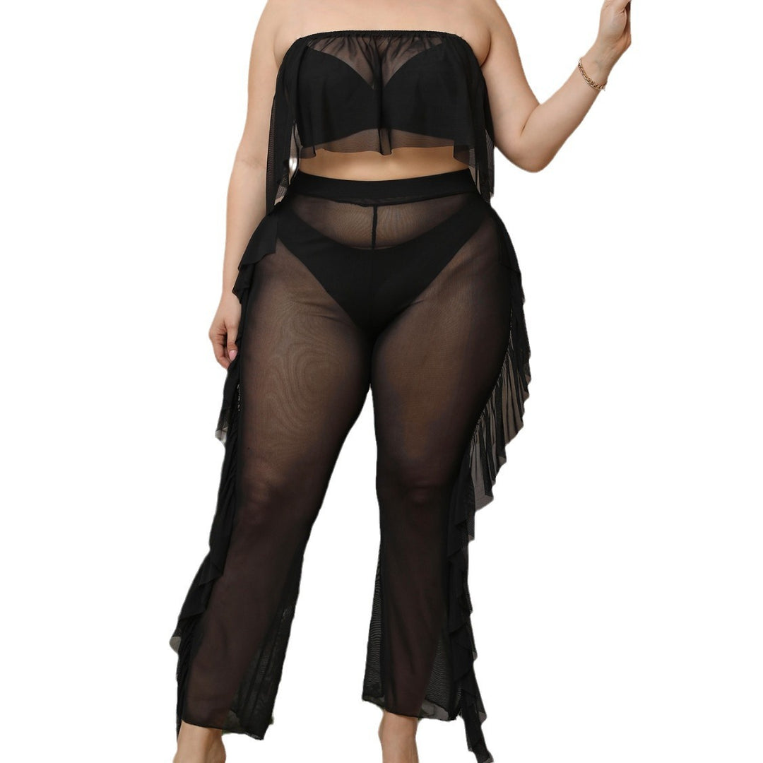 Women elegant beach bikini set with fringed accents Mune Fashion