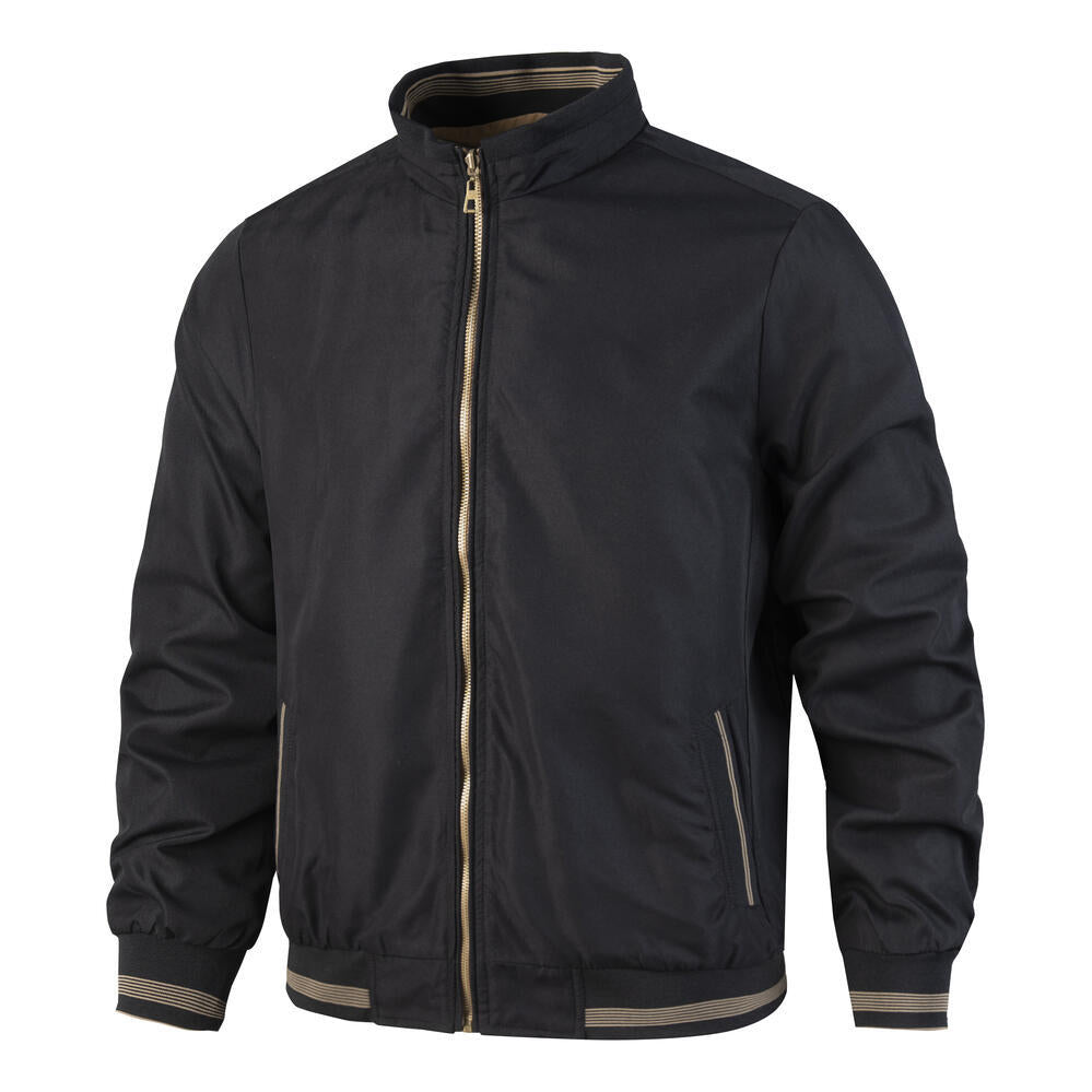 Men's sporty bomber jacket with high collar and practical pockets Mune Fashion