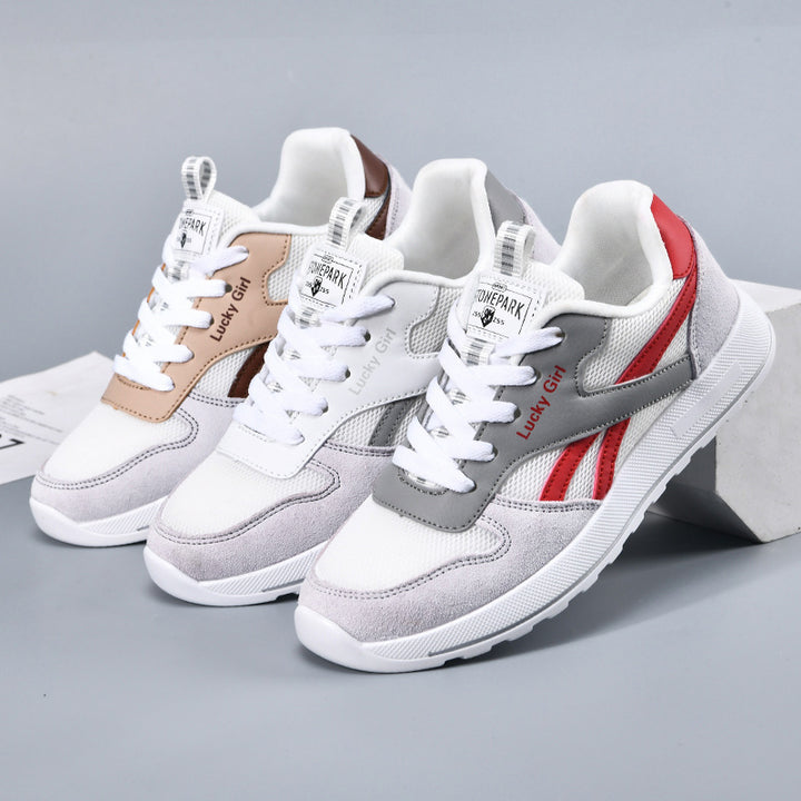 Women's Retro Sneaker with Mesh and Suede Details Mune Fashion
