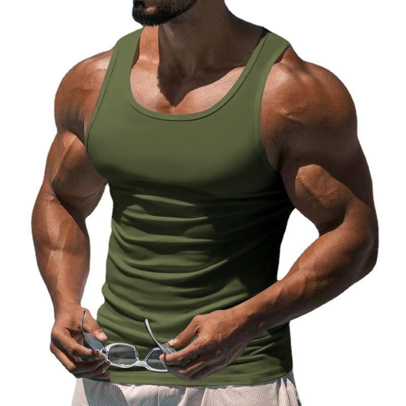 Men's figure-hugging functional tank top with high armholes and stretch jersey Mune Fashion