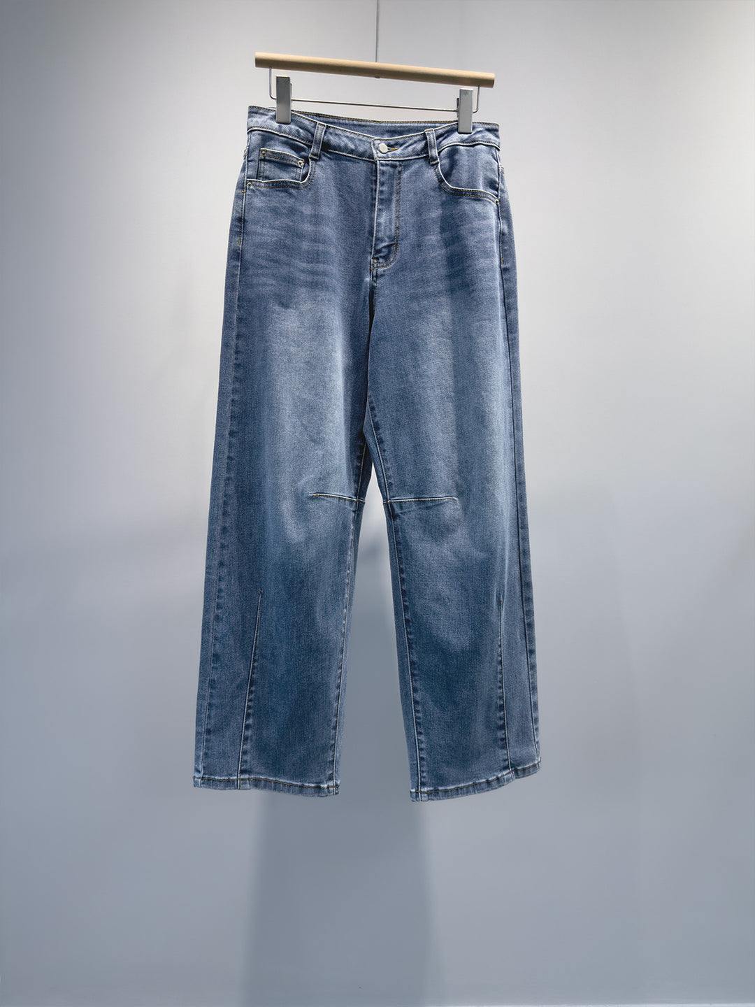 Women Relaxed Fit Wide Leg Denim Pants Mune Fashion