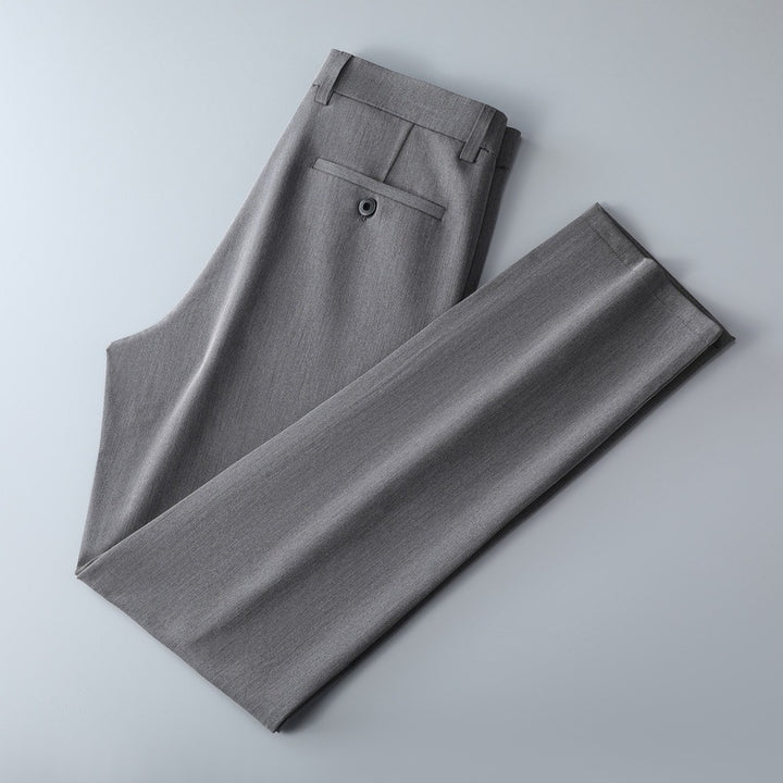 Men's slim-fit suit trousers made of stretch twill with straight leg Mune Fashion