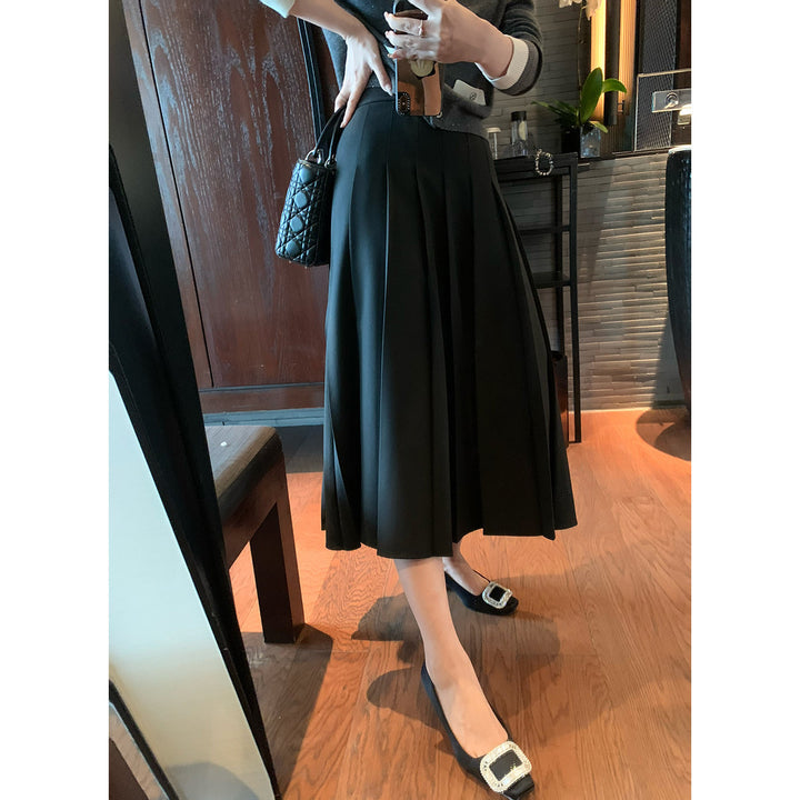 Women Elegant Pleated Skirt Mune Fashion