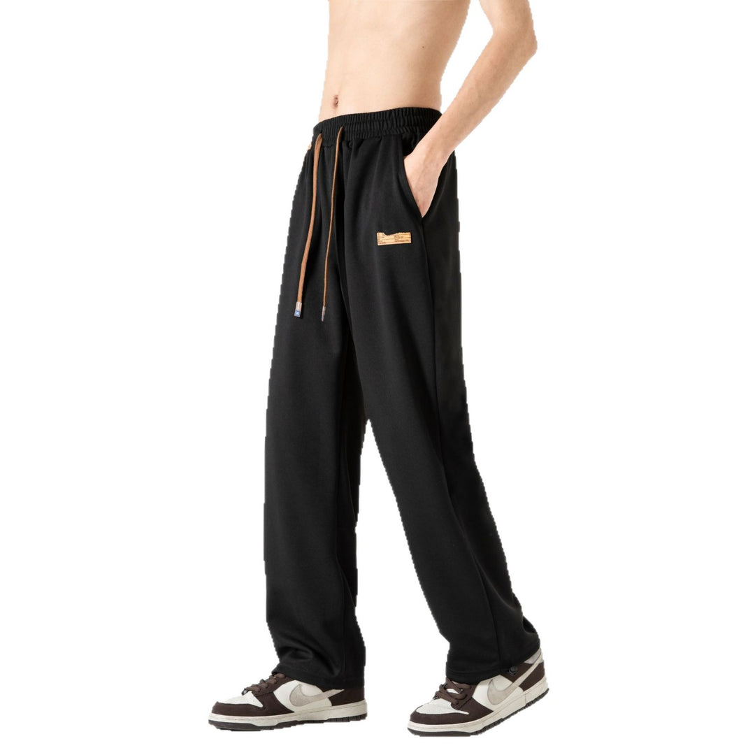 Men's Lounge Jogging Pants in Oversized Street Style with Extra Wide Leg and Drawstring Mune Fashion