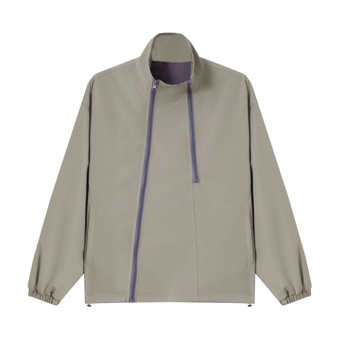 Unisex Loose-fitting functional jacket with double zipper, high stand-up collar, and accessory set Mune Fashion