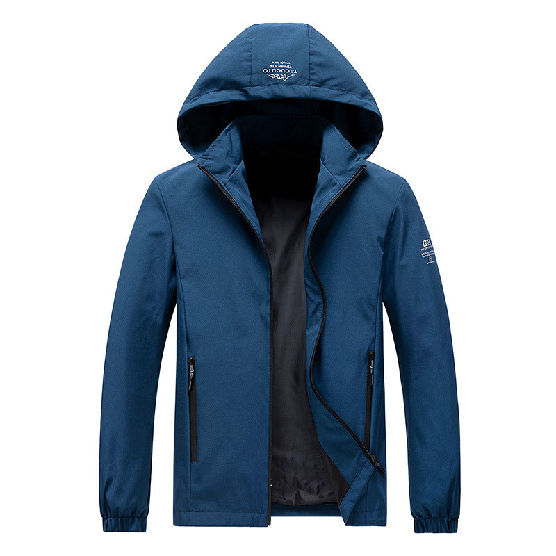 Men's Technical Outdoor Jacket with High Collar Mune Fashion