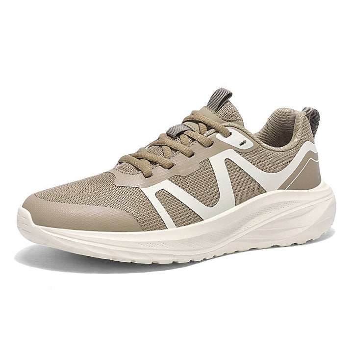 Unisex lightweight mesh walking sneakers with ergonomic wave midsole and slip-resistant outsole Mune Fashion