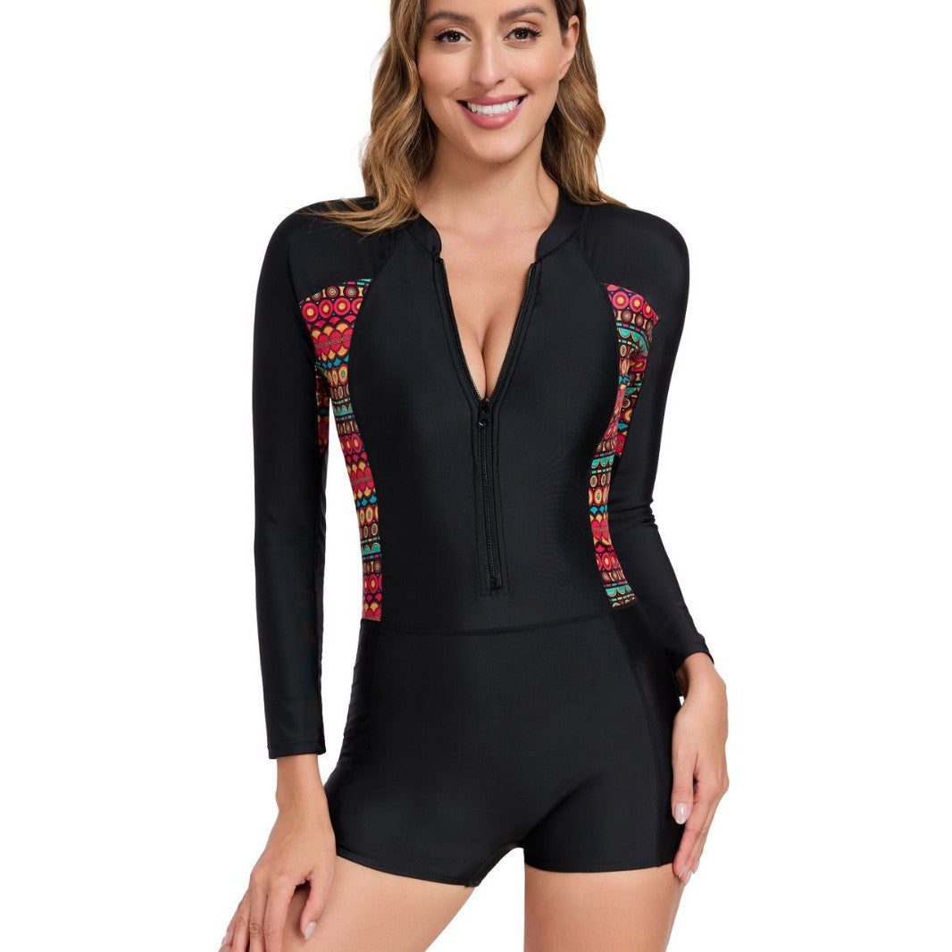 Women Sports Long Sleeve Surf Suit Mune Fashion