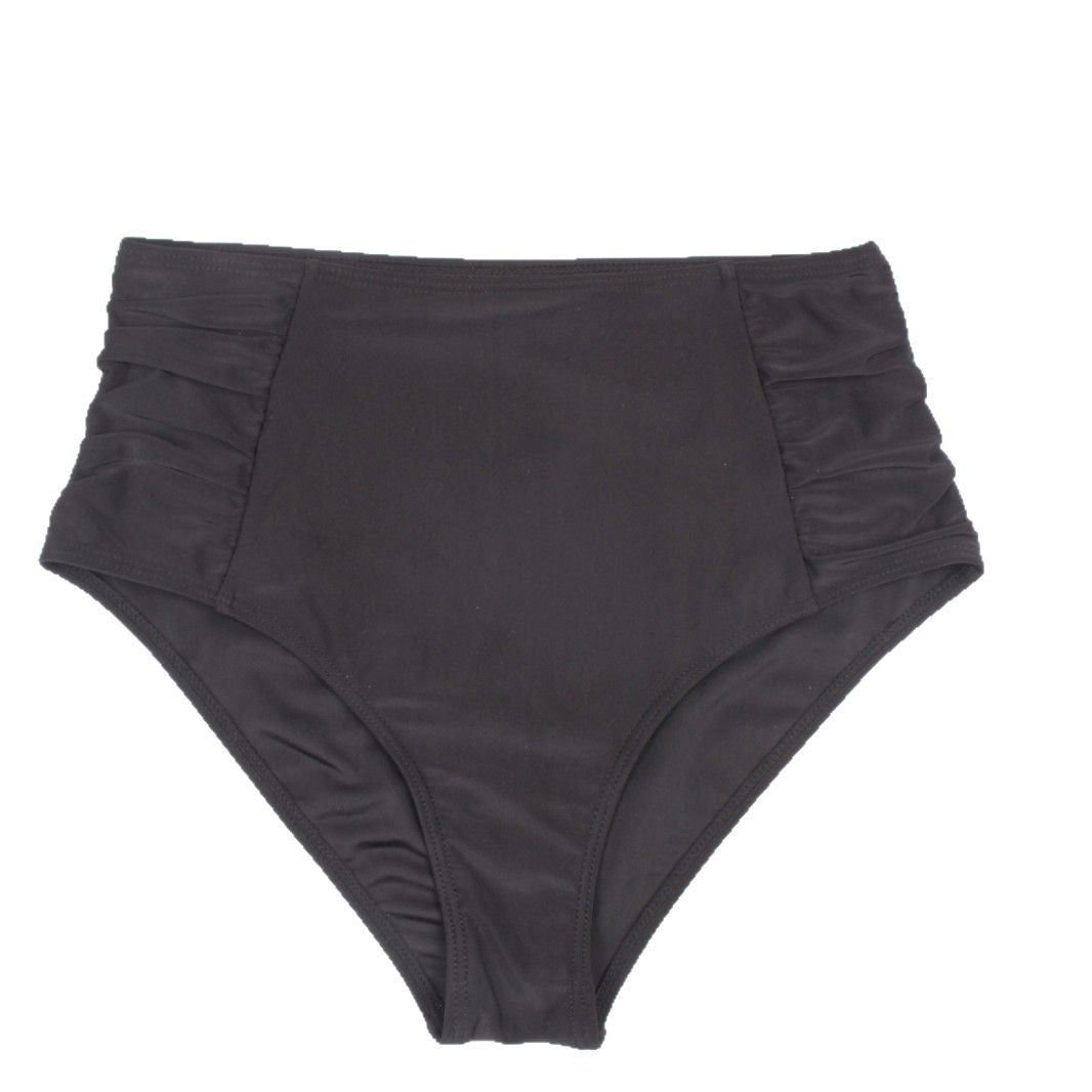 Women's High-Waisted Swim Shorts with Ruching Mune Fashion
