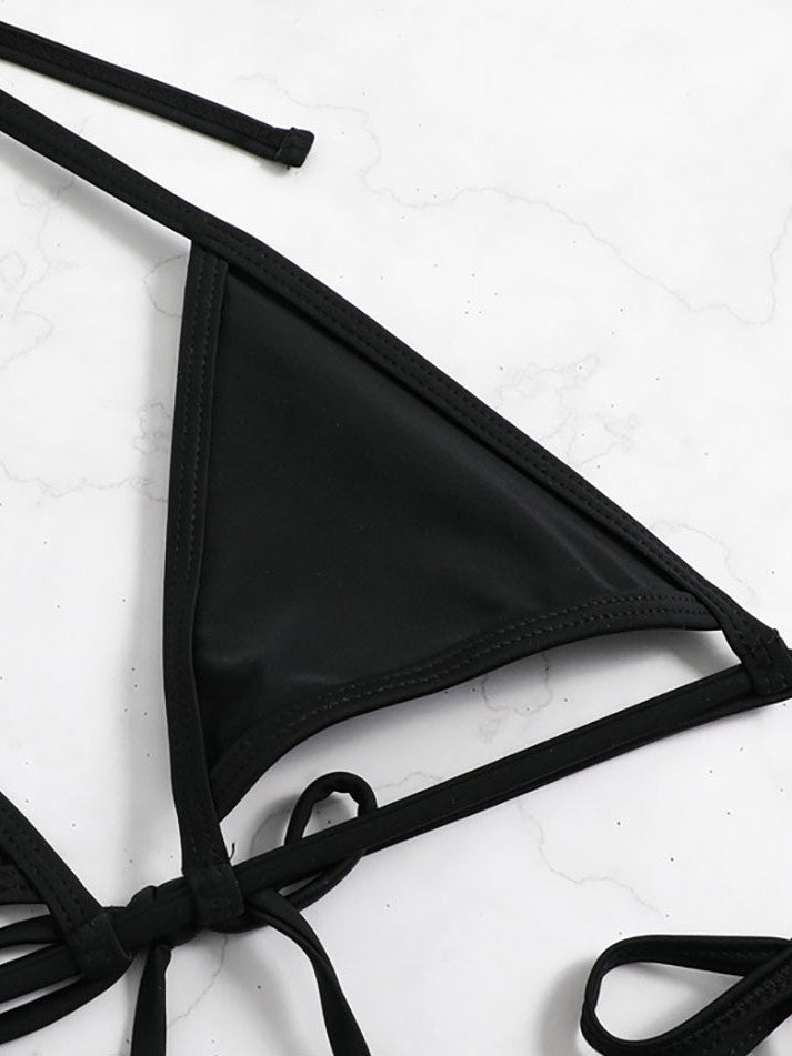Ladies triangle bikini with decorative ties Mune Fashion