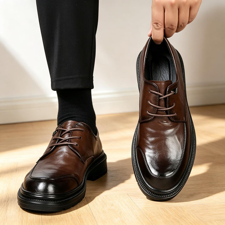 Men's Elegant Lace-up Shoes made of high-quality Leather Mune Fashion 1788175527