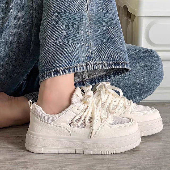Women Chunky Sneakers with breathable textile surface and stable sole Mune Fashion