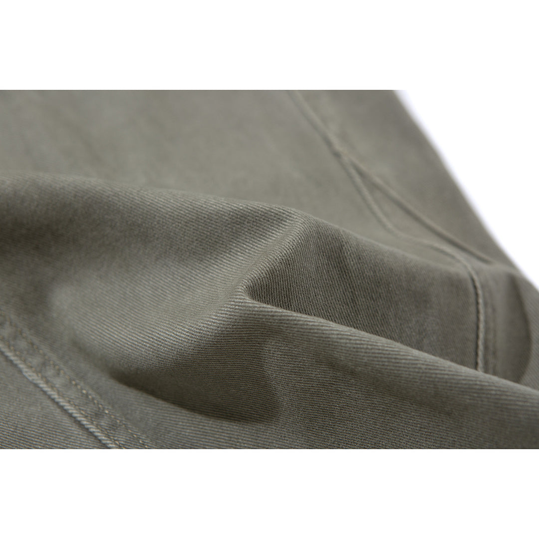 Women's wide pleated trousers in utility cargo style with high waist and prominent seam details Mune Fashion