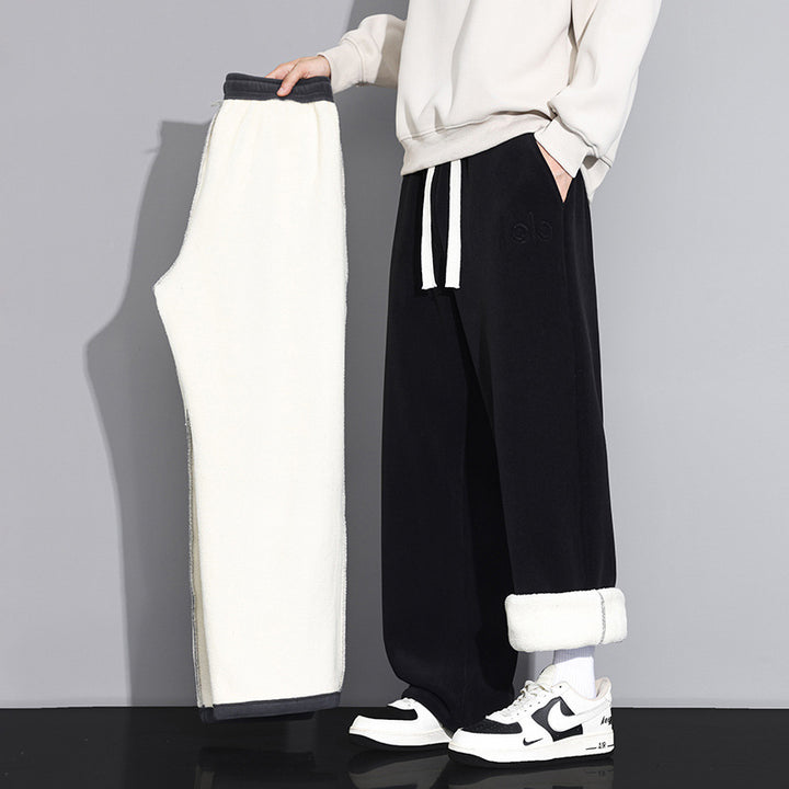Unisex Casual Relaxed Fit Plush Pants