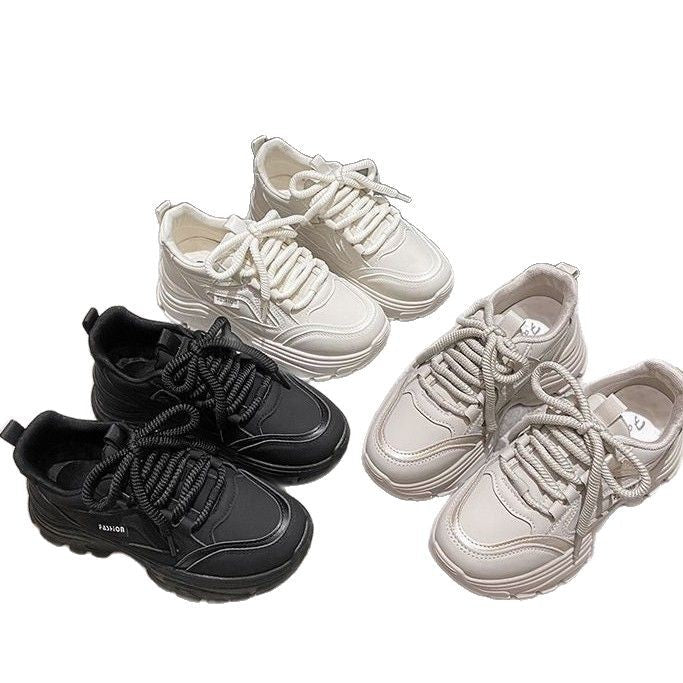 Ladies fashionable platform sneakers with breathable sole and non-slip outsole Mune Fashion