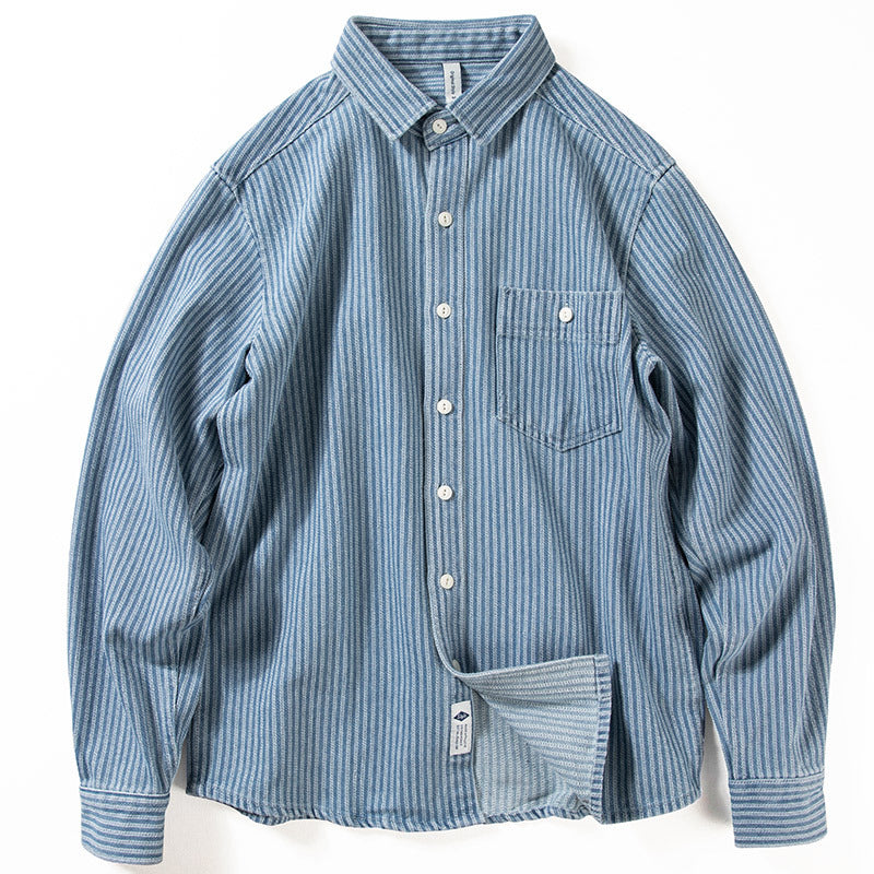 Men's Checkered Shirt Jacket made of Soft Cotton Blend Mune Fashion