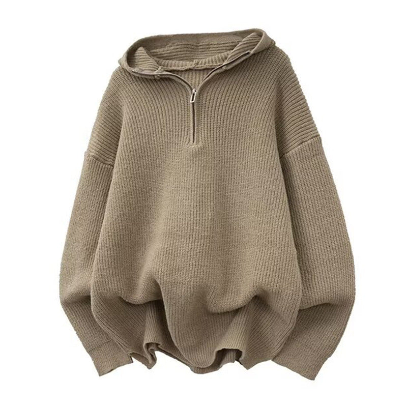 Ladies Stylish Hoodie with Half-Zip Mune Fashion
