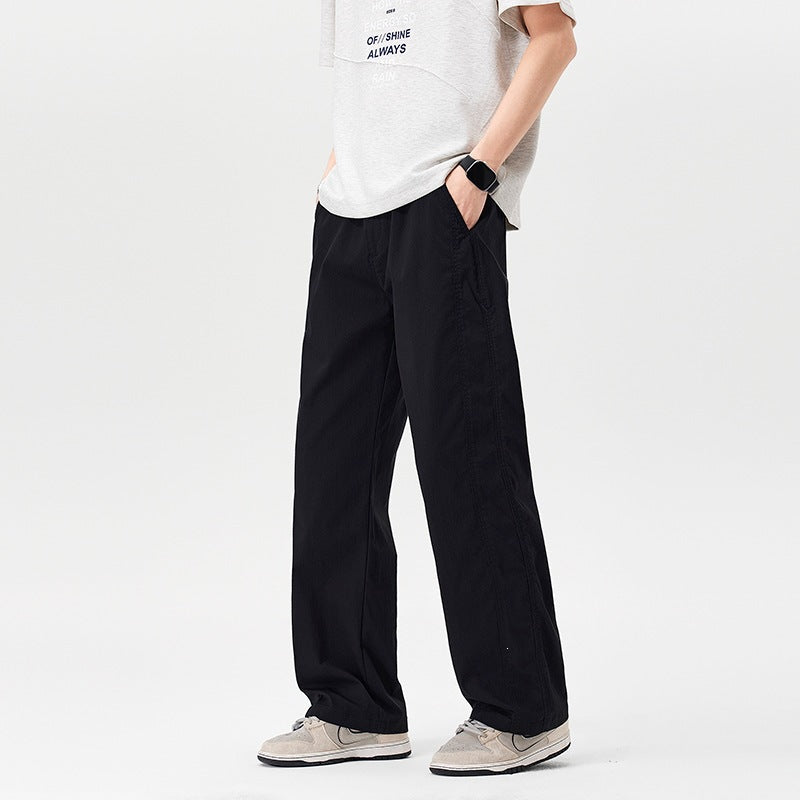 Women Comfortable Loose-Fit Fabric Trousers Mune Fashion