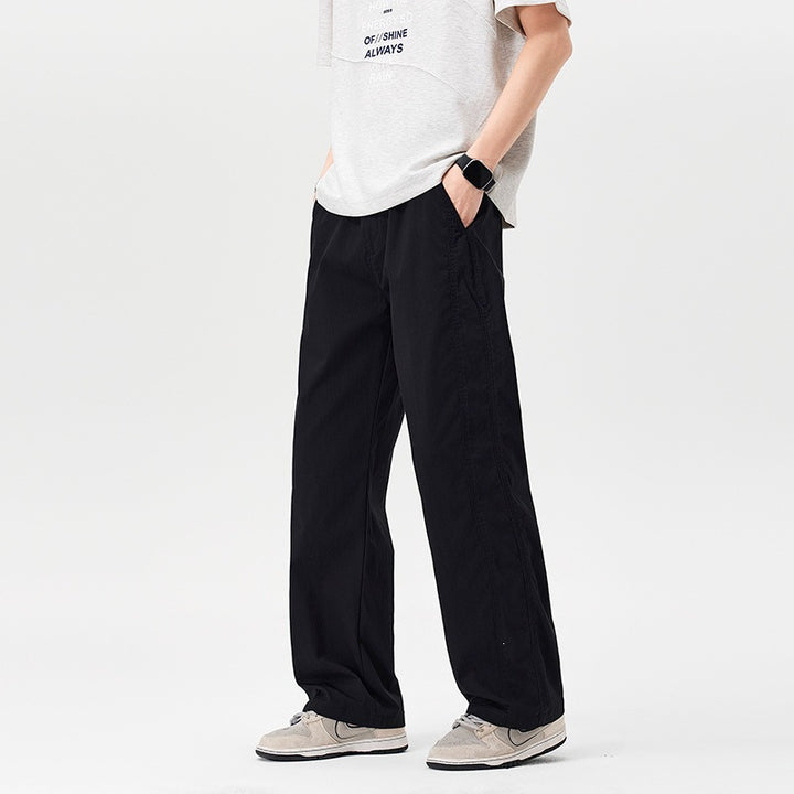 Women Comfortable Loose-Fit Fabric Trousers Mune Fashion