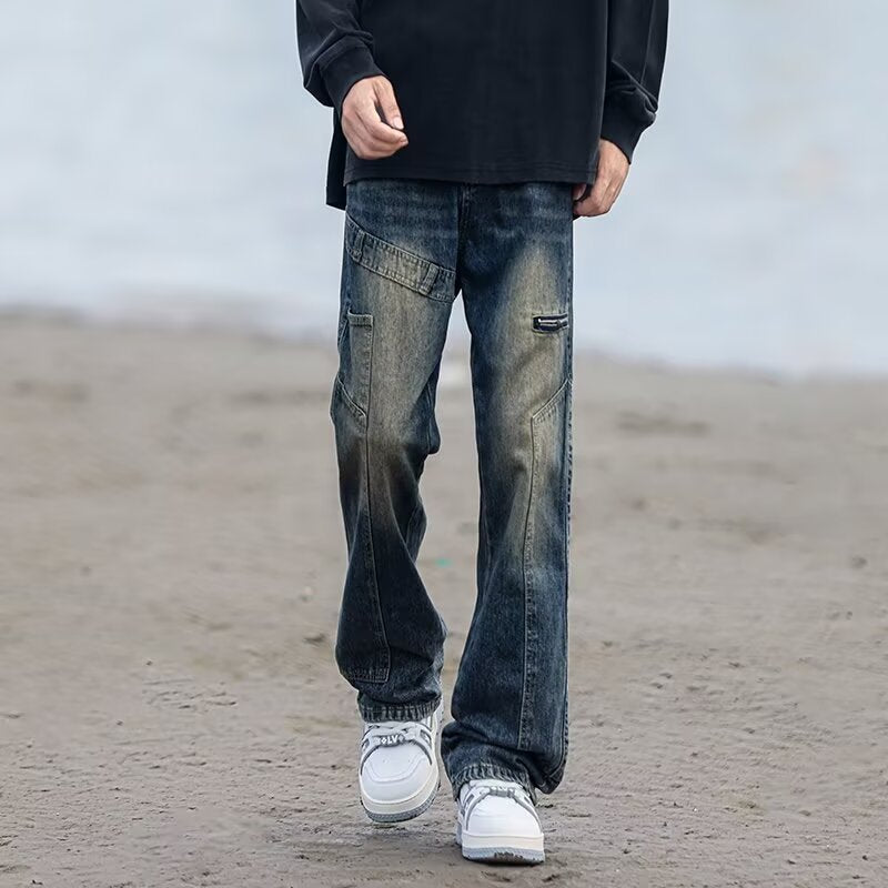 Men's Fashion Cargo Jeans with Practical Pockets Mune Fashion