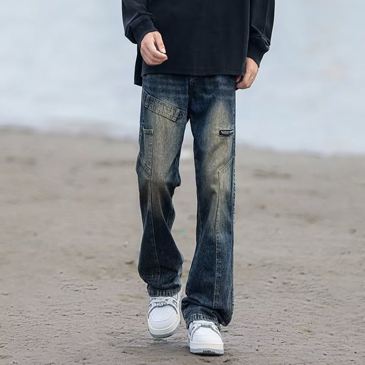 Men's Fashion Cargo Jeans with Practical Pockets Mune Fashion