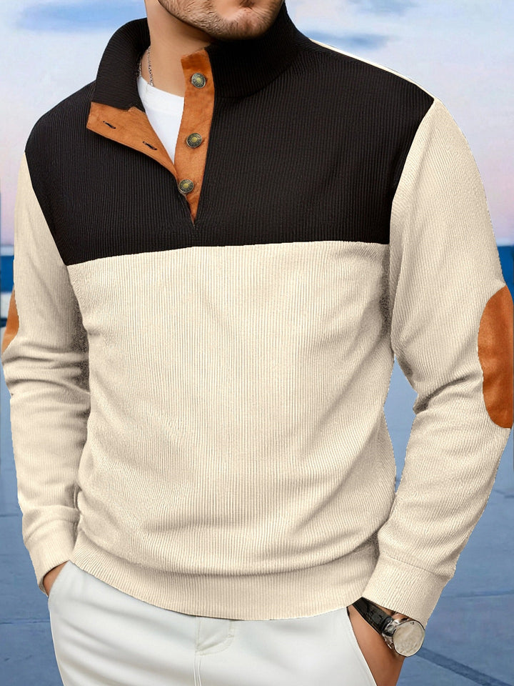 Men's Stylish Sweaters with Stand-Up Collar and Button Placket Mune Fashion