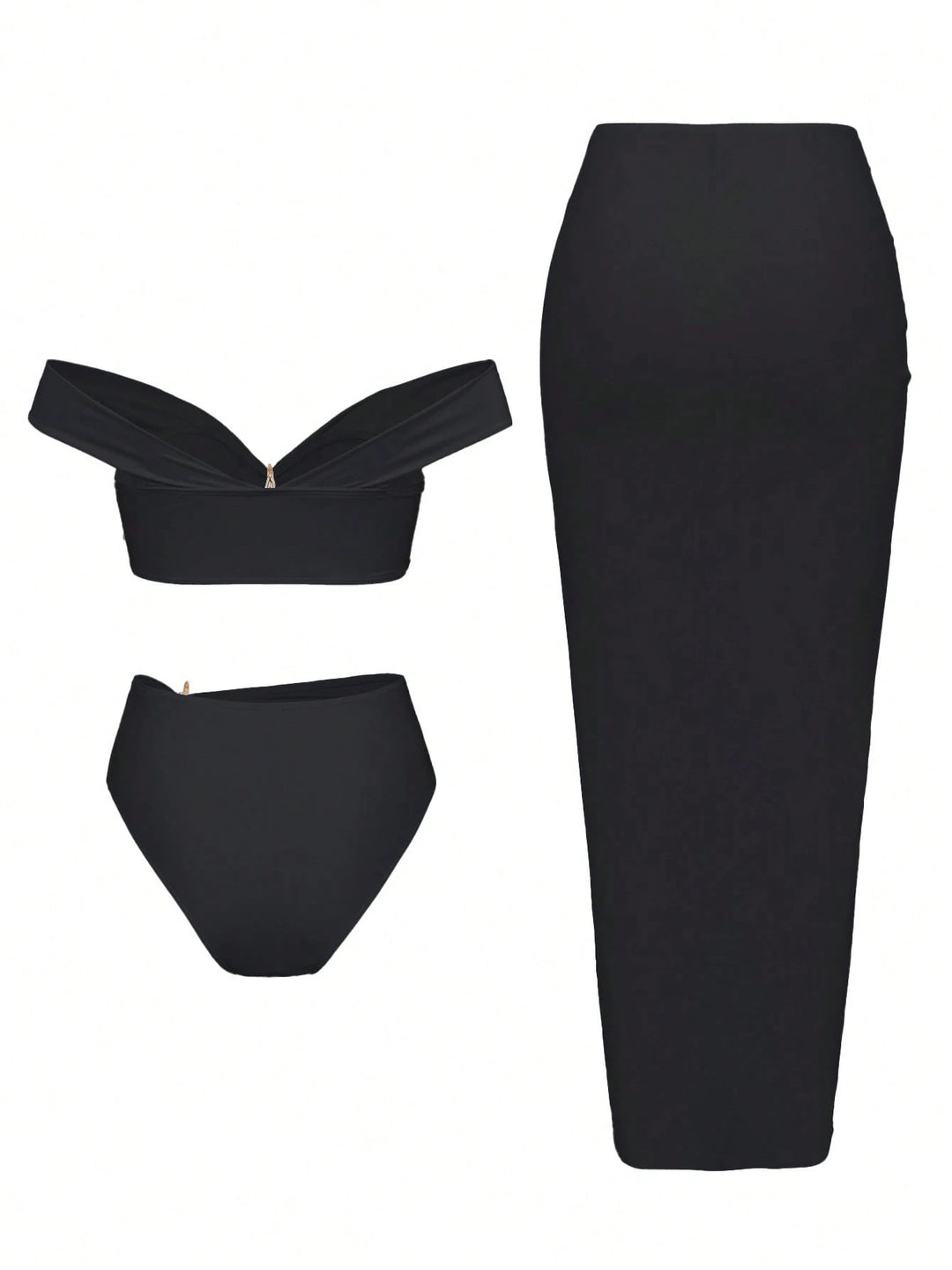 Women's Elegant Bikini Set with Wrap Skirt Mune Fashion