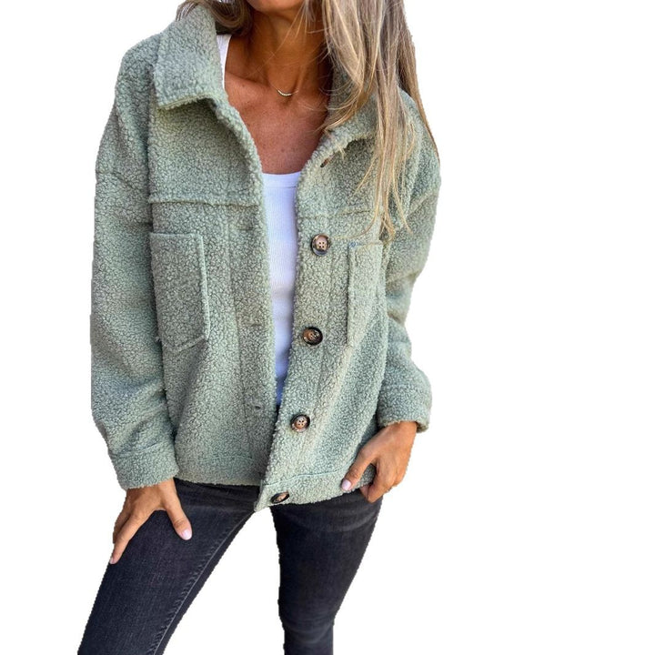 Women nan cozy Teddy jacket in Shacket style Mune Fashion