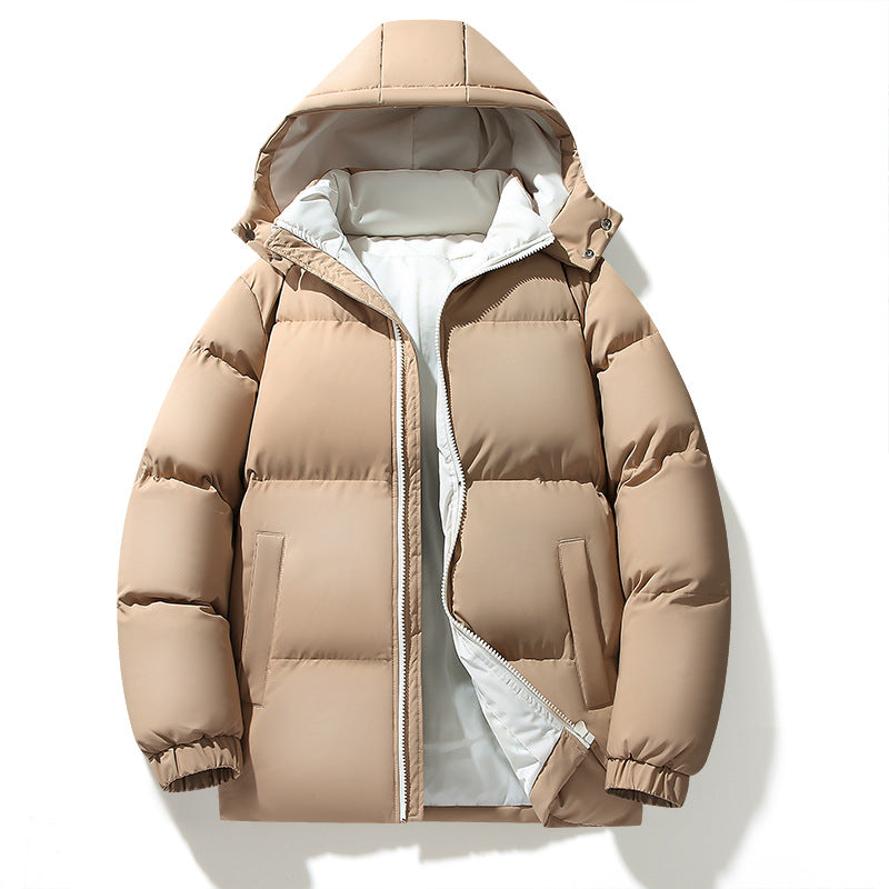 Men's urban hooded quilted jacket with matte surface and insulating filling Mune Fashion