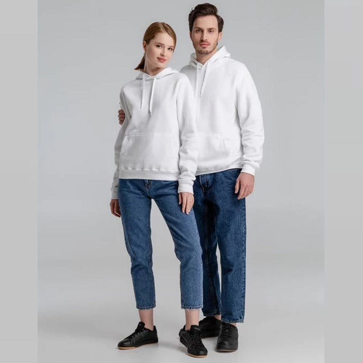 Unisex nan minimalist heavyweight hoodie made of French terry with concealed kangaroo pocket and narrow silhouette Mune Fashion