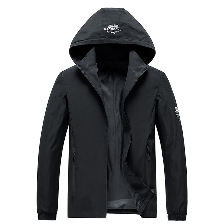 Men's Technical Outdoor Jacket with High Collar Mune Fashion