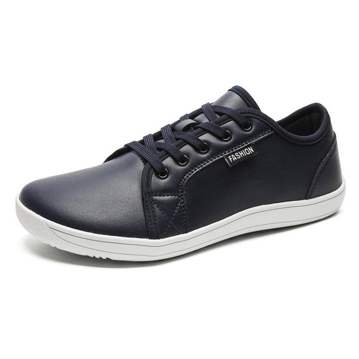 Men's slim business-casual lace-up shoes in smooth leather look with ergonomic comfort sole Mune Fashion