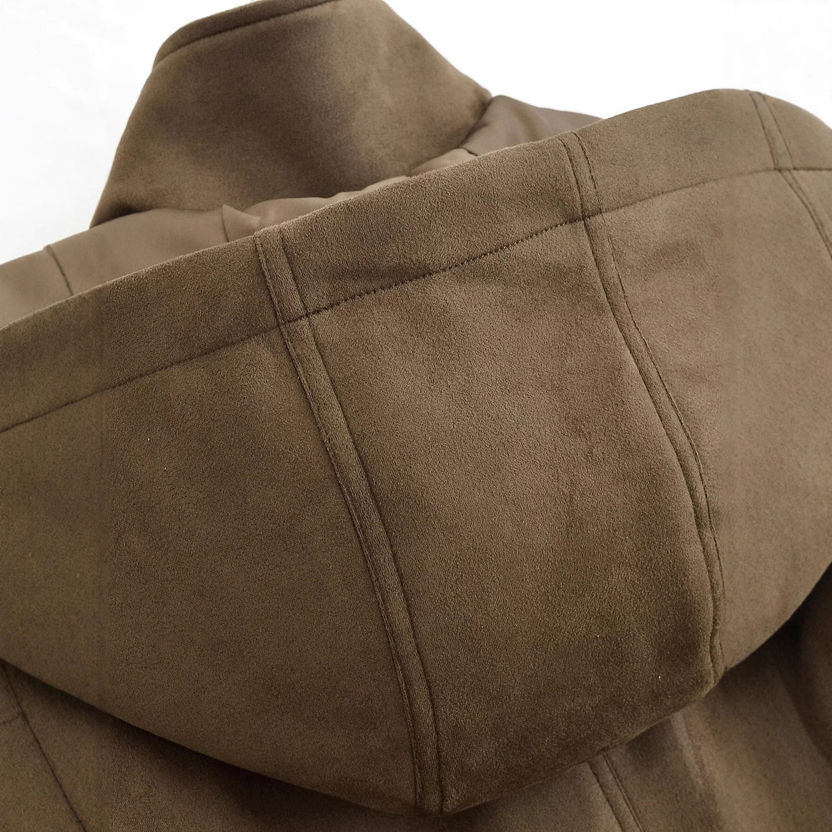Women Short Hoodie Jacket in Parka Look with Drawstring Waist and Flap Pockets Mune Fashion