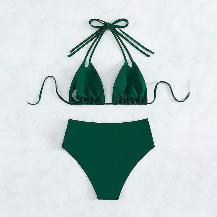 Women High-Cut Triangle Bikini with Innovative Cut-Out Design Mune Fashion