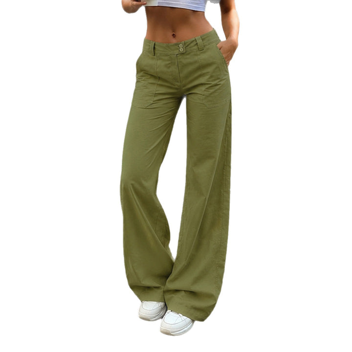 Women's High-Waisted Utility Style Palazzo Pants with Wide Leg Mune Fashion