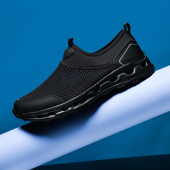 Unisex nan ultra-light mesh slip-on shoe with ventilated hollow chamber cushioning Mune Fashion