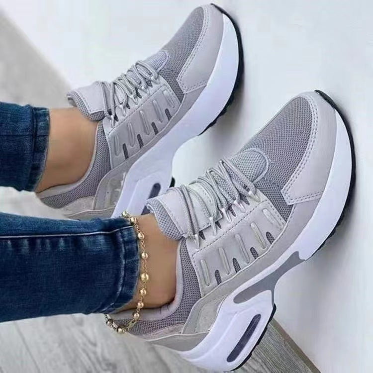 Women’s Platform Sneakers with Air Cushions and Holographic Accents Mune Fashion