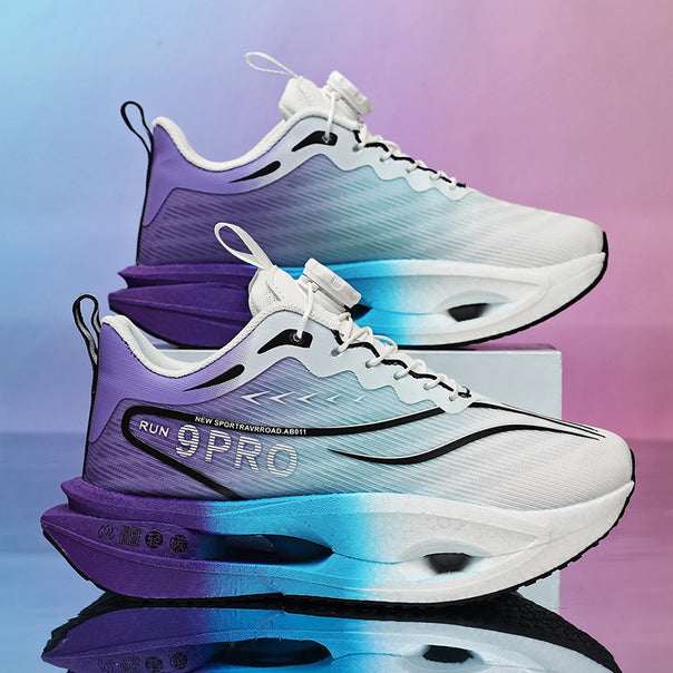 Ladies' running and fitness sneakers with rotary closure, air chamber midsole, and breathable knit upper Mune Fashion